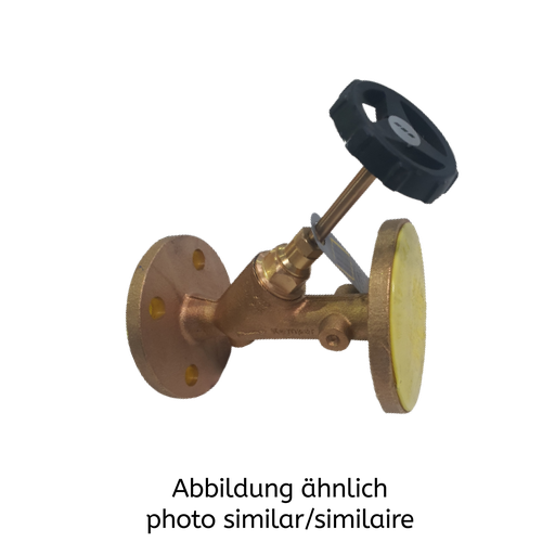 Freistrom-Absperrventil, Rotguss, Figur 135 01 DN32