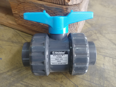 Kugelhahn W1 DN20/d25 PN10 PVC EPDM TPE
