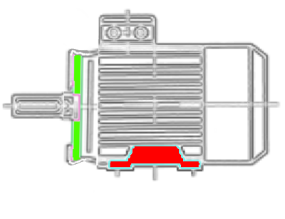 Motor 0,55 kW, 2-polig, 080M, B34, 50/60Hz, 230/400V für ETPB