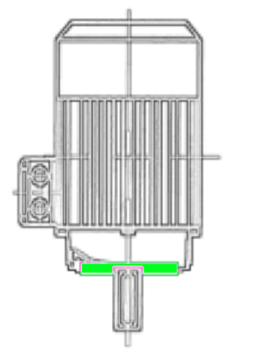 Motor 1,1 kW, 4-polig, 090S, V1, 50/60Hz, 230/400V, IE3