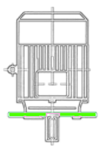 Motor 2,2 kW, 4-polig, 100L, V1, 50Hz, 365V, IE4 SuPremE
